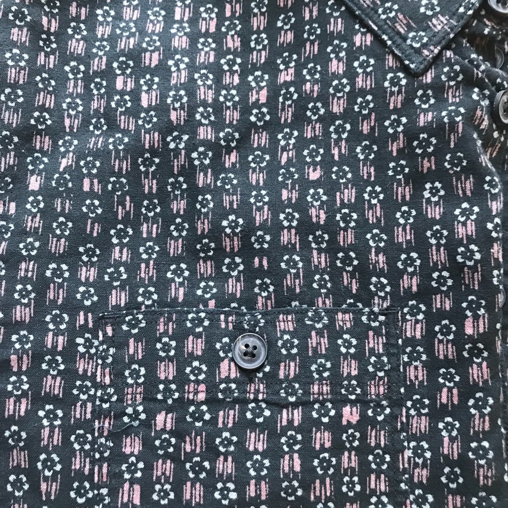 ALL SAINTS Indiola LS Shirt in Ink Navy - Picture 6 of 6